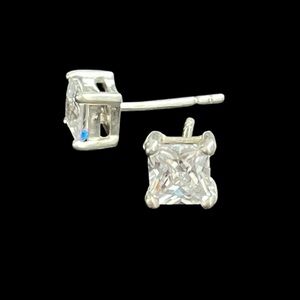 Silpada sterling silver cubic zirconia stud earrings